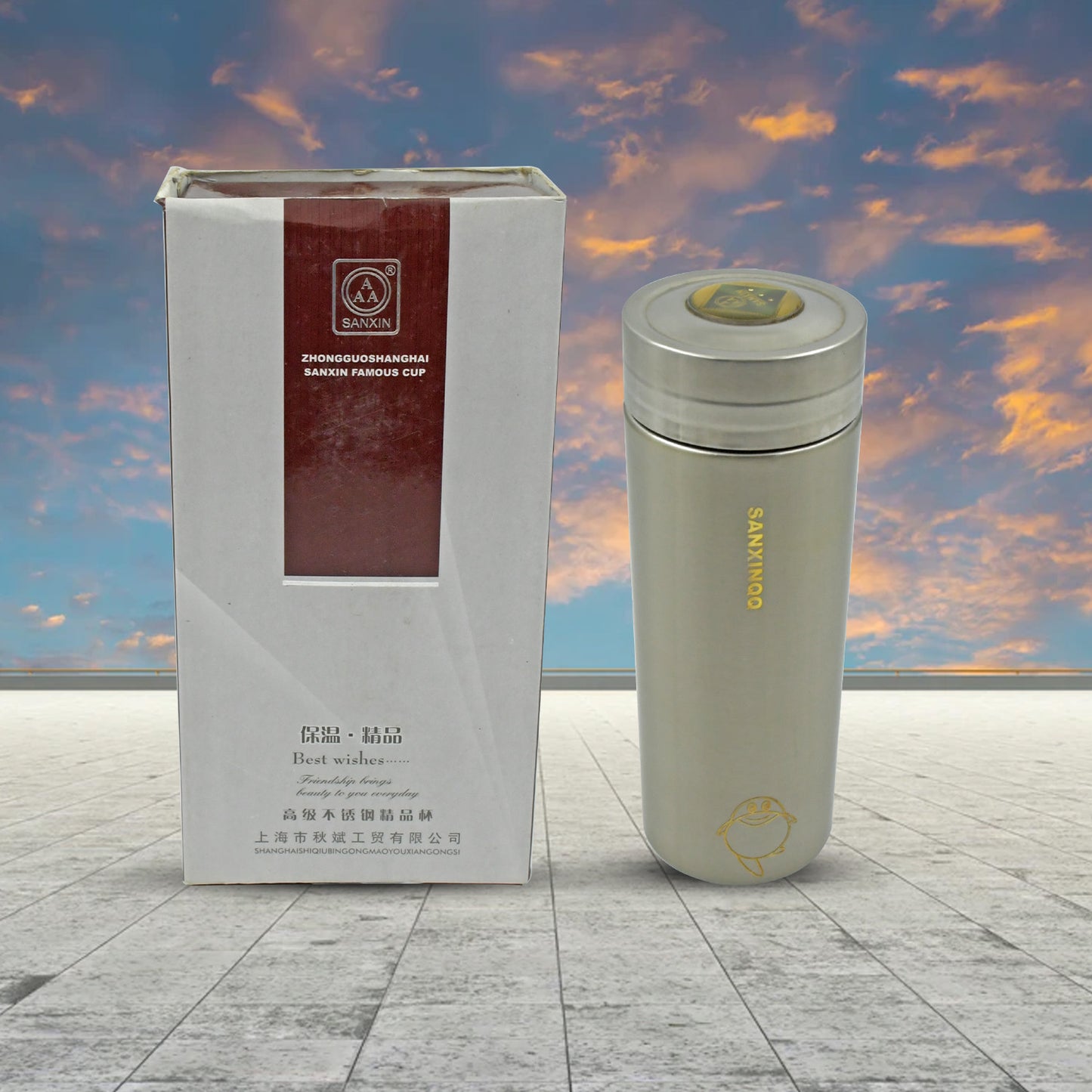 Vacuum Insulated Stainless Steel Flask Water Beverage Travel Bottle Bpa Free Leakproof Portable For Officegymschool (1 Pc)