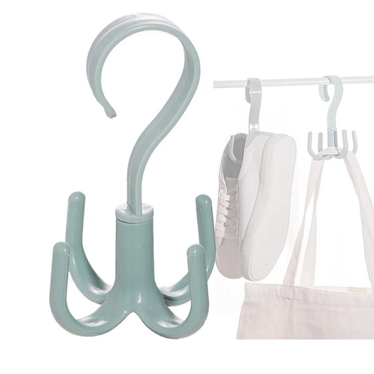 4-claw Multi-function 360 Degree Rotatable Purse Rack Handbag Hanger Hook