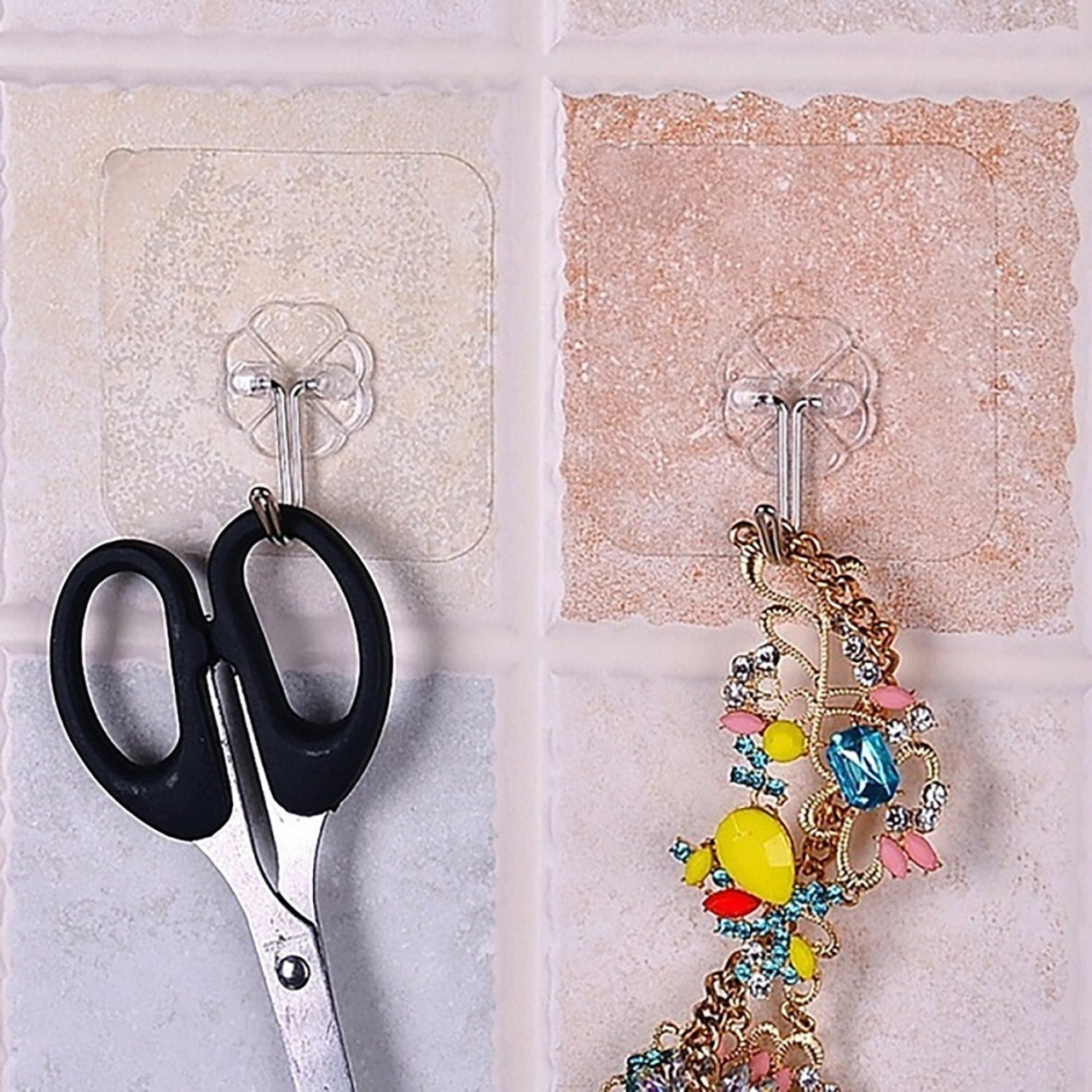 100pc Multipurpose Strong Small Stainless Steel Adhesive Wall Hooks