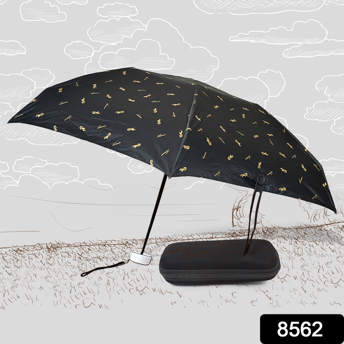 3-fold Umbrella Summer Sun And Rain Protectionfoldable Cute Umbrella Uv Protection Rain Sun Umbrella Travel Accessories Umbrella For Children Girls And Boys (1 Pc With Zip Case)
