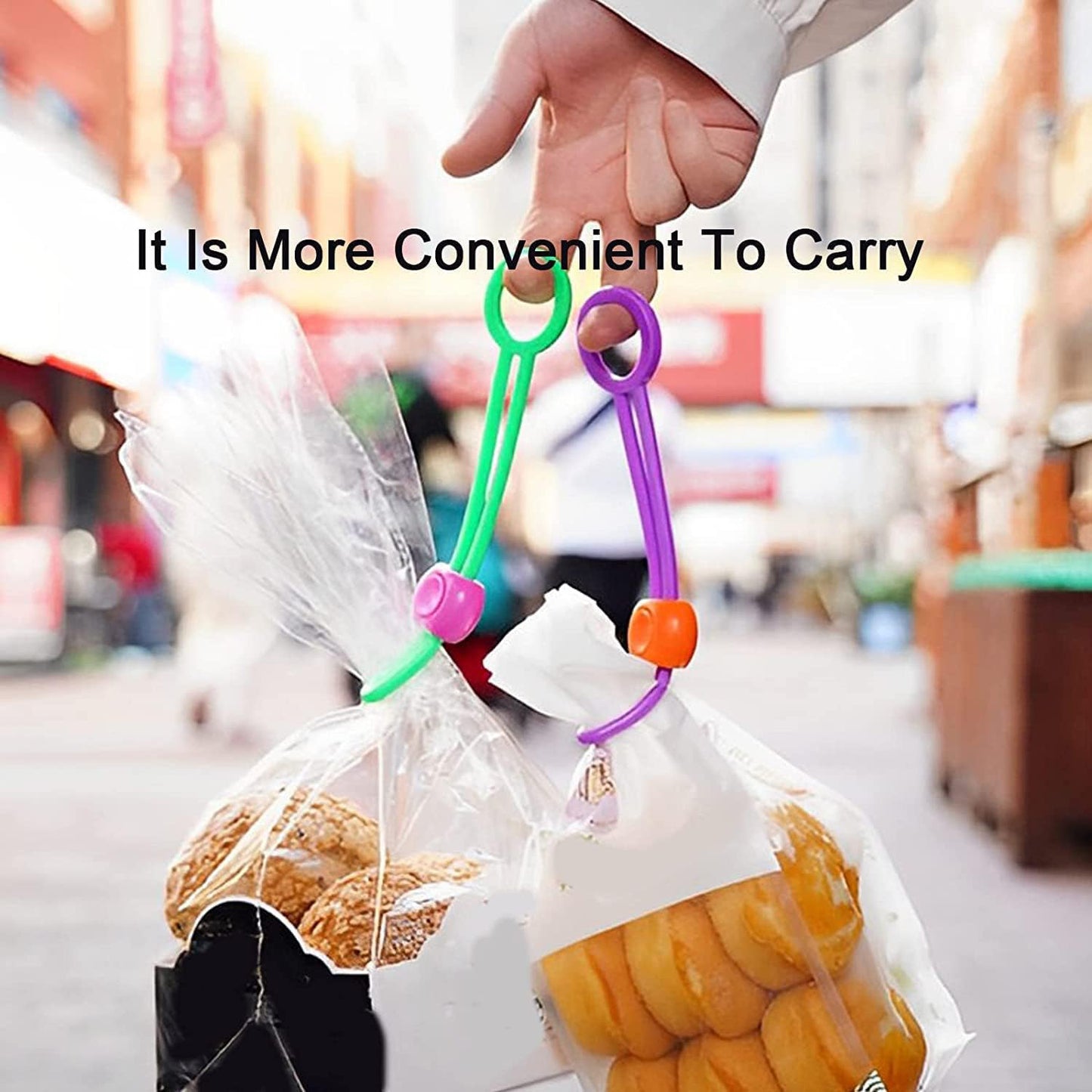 Bag Clips Food Clips Multi-purpose Sealer Reusable Cable Ties Cord Organizer Bag Clips Food Clips For Home Kitchen Office (1 Pc)