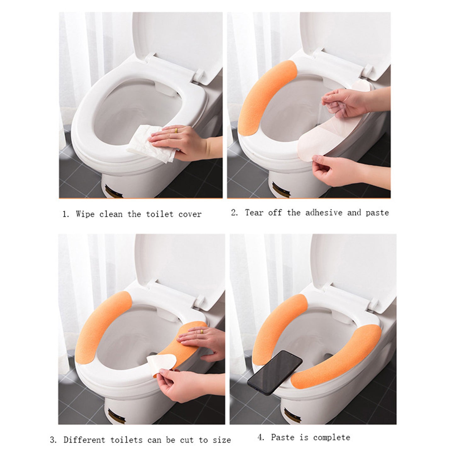 Toilet Seat Cover Toilet Seat Cushion Soft And Warm Washable Toilet Seat Cover Pads Comfortable
