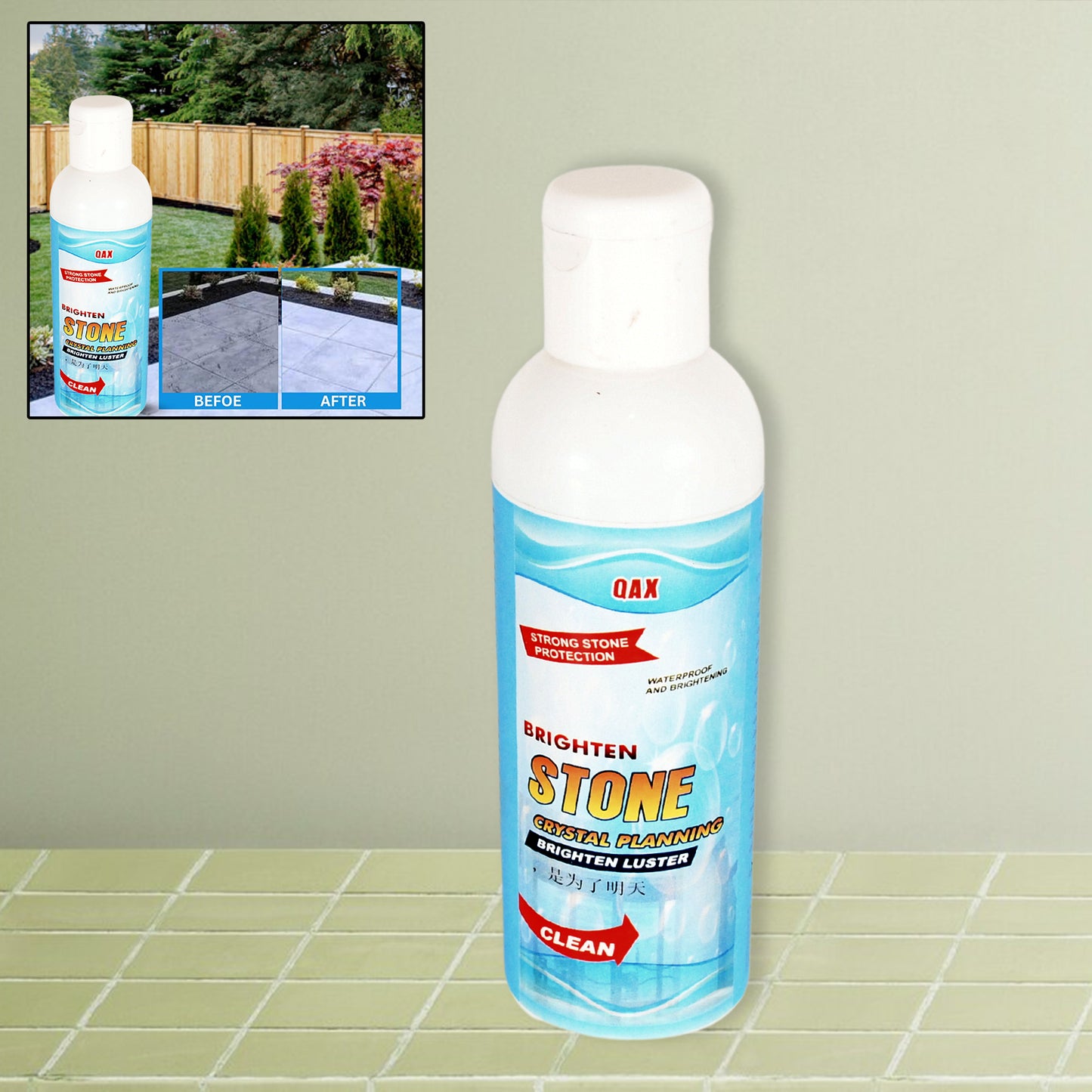 Stone Stain Remover Cleaner Stone Crystal Plating Agent Marble Stone Cleaner Polishes Crystal Plating For Kitchen Patio Backyard Marble Cleaner And Polish (75 Ml Approx 1 Pc)