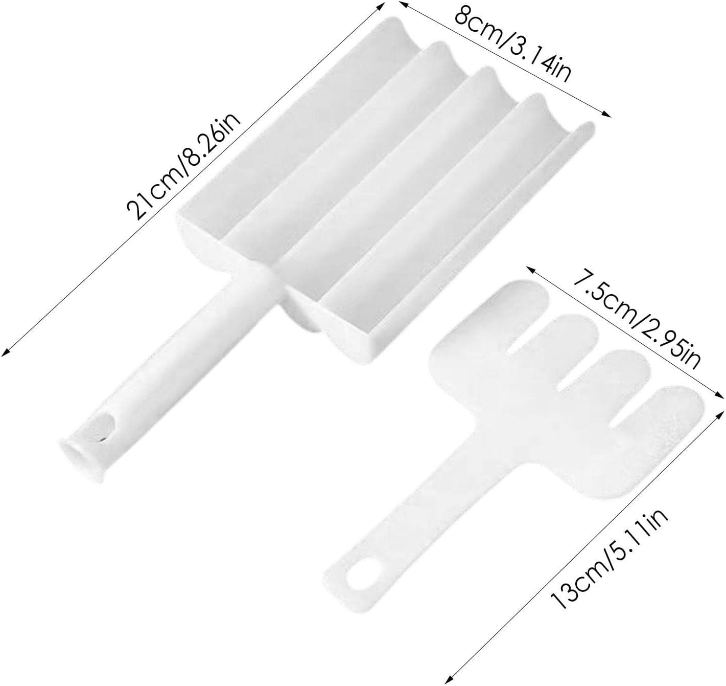 Small Multifunction Fritters Maker - Creative Fritters Scoop Multi-function Ball Maker Portable Maker For Making Cake Balls Ice Cream Spoon Doughnut Hand Cutting Scoop(2pc Set)
