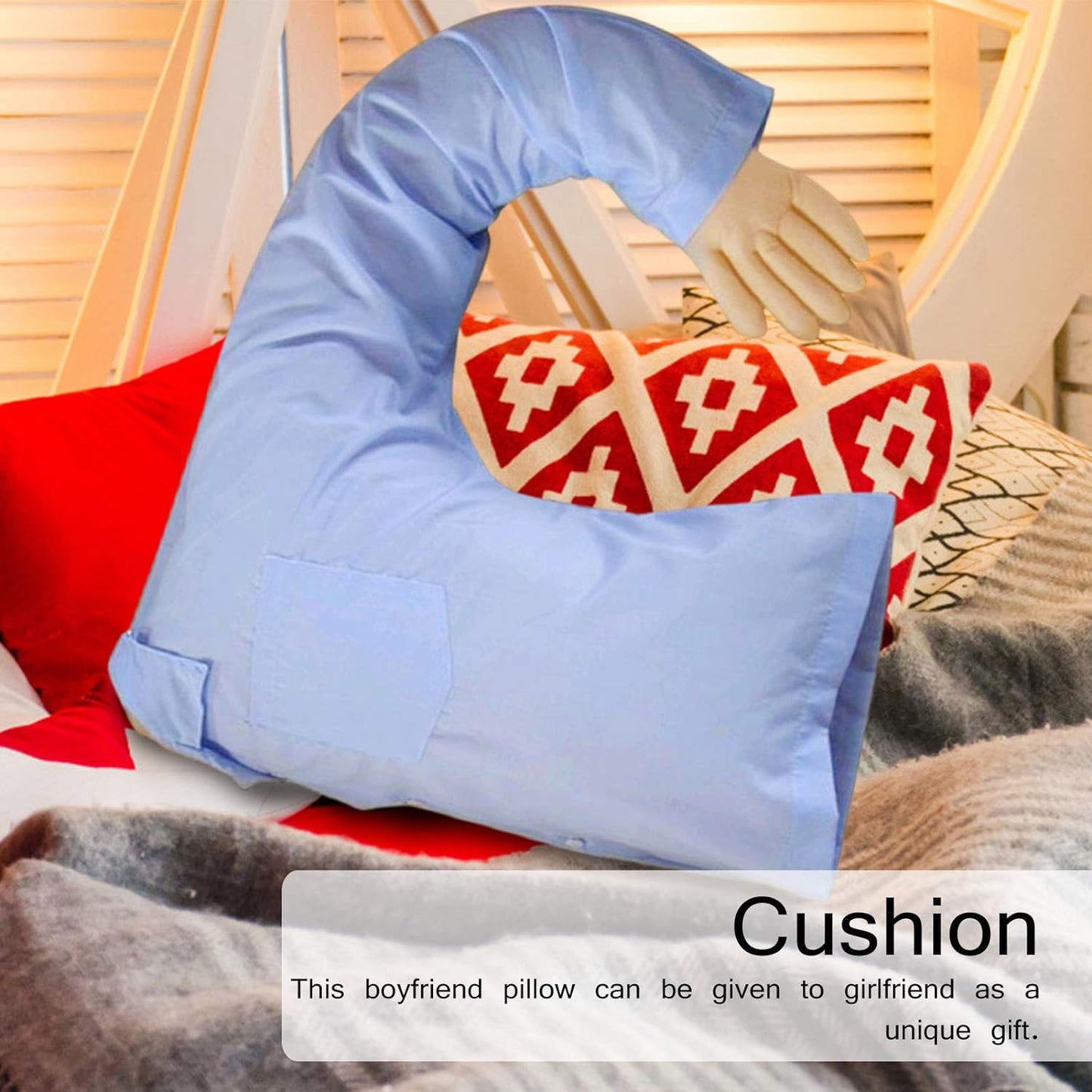 Boyfriend Body Cotton Pillow Body Pillow Super Soft Boyfriend Pillow Intimate Romantic Bedroom Partner Fun And Unique Dress Up Gift Ideas Body Pillows (1 Pc )
