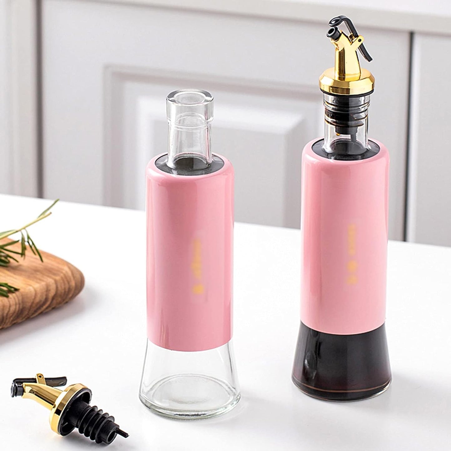 300 Ml Olive Oil Dispenser Bottle Leakproof Condiment Glass Container Non- Drip Spout Soy Sauce Vinegar Cruet Bottle For Kitchen Cooking Bbq Fry For Kicthen Home (300 Ml)