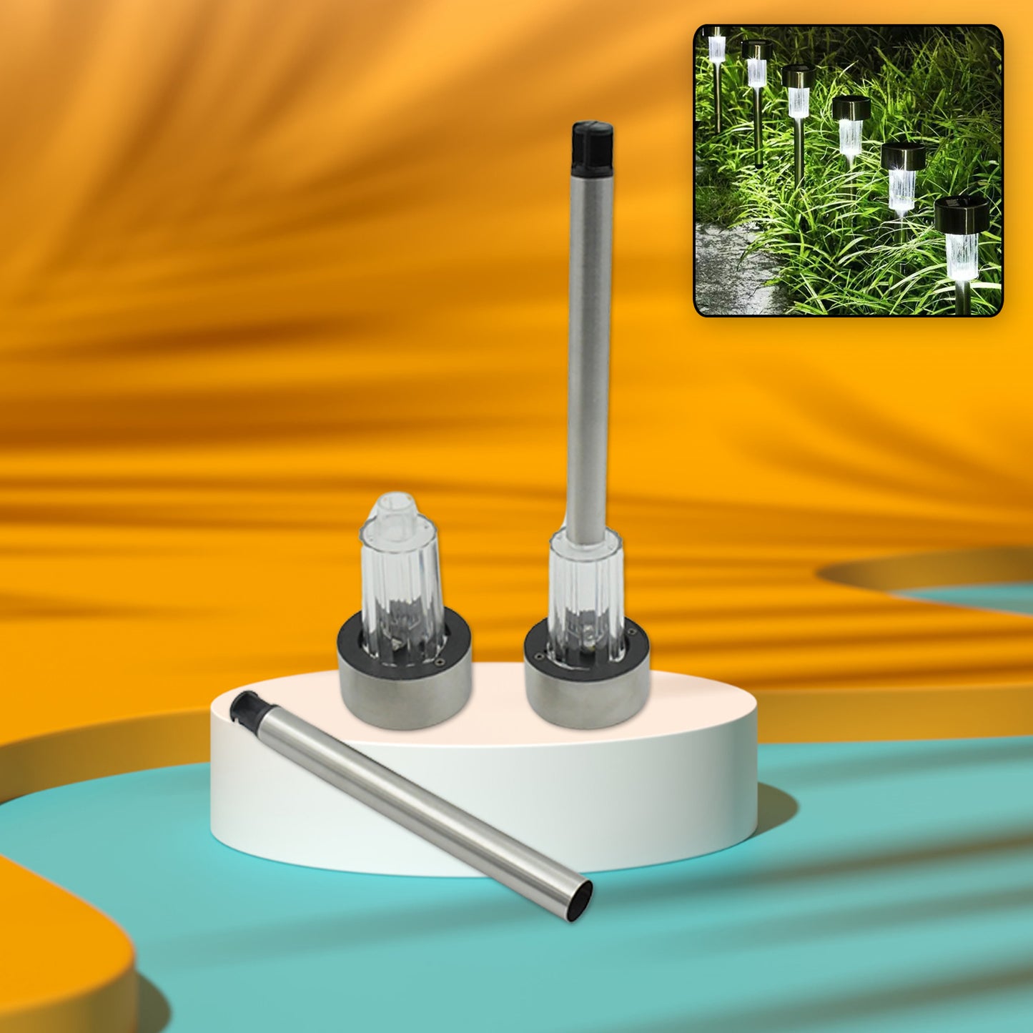 Solar Panel Led Spike Spot Light Landscape Garden Yard Path Lawn Outdors Solar Lamps Waterproof Outdoor Decorative Landscape Lights For Garden Patio Yard Walkway (2 Pc Set)