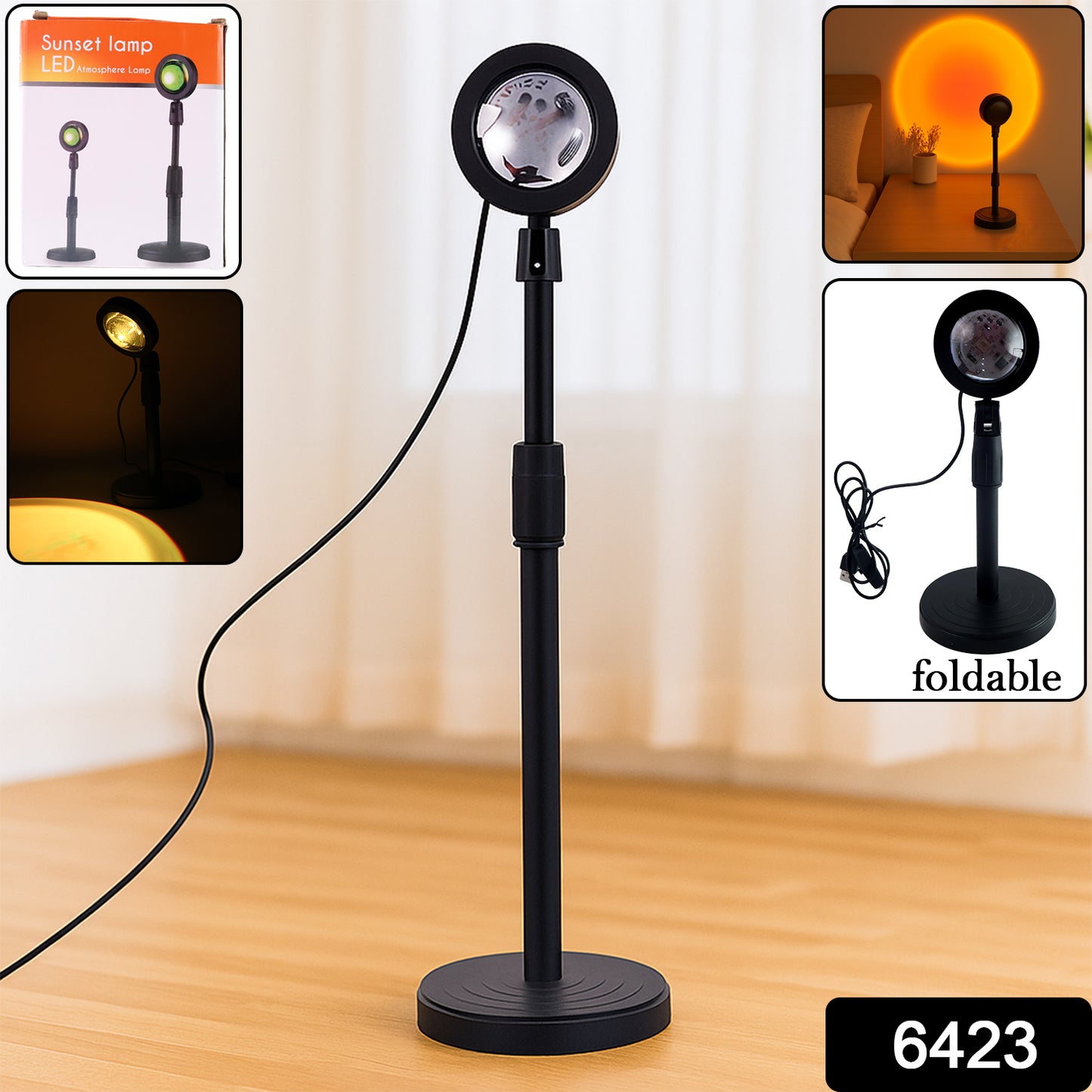4 Colors Sunset Lamp Sunset Projection Lamp Led Night Lights