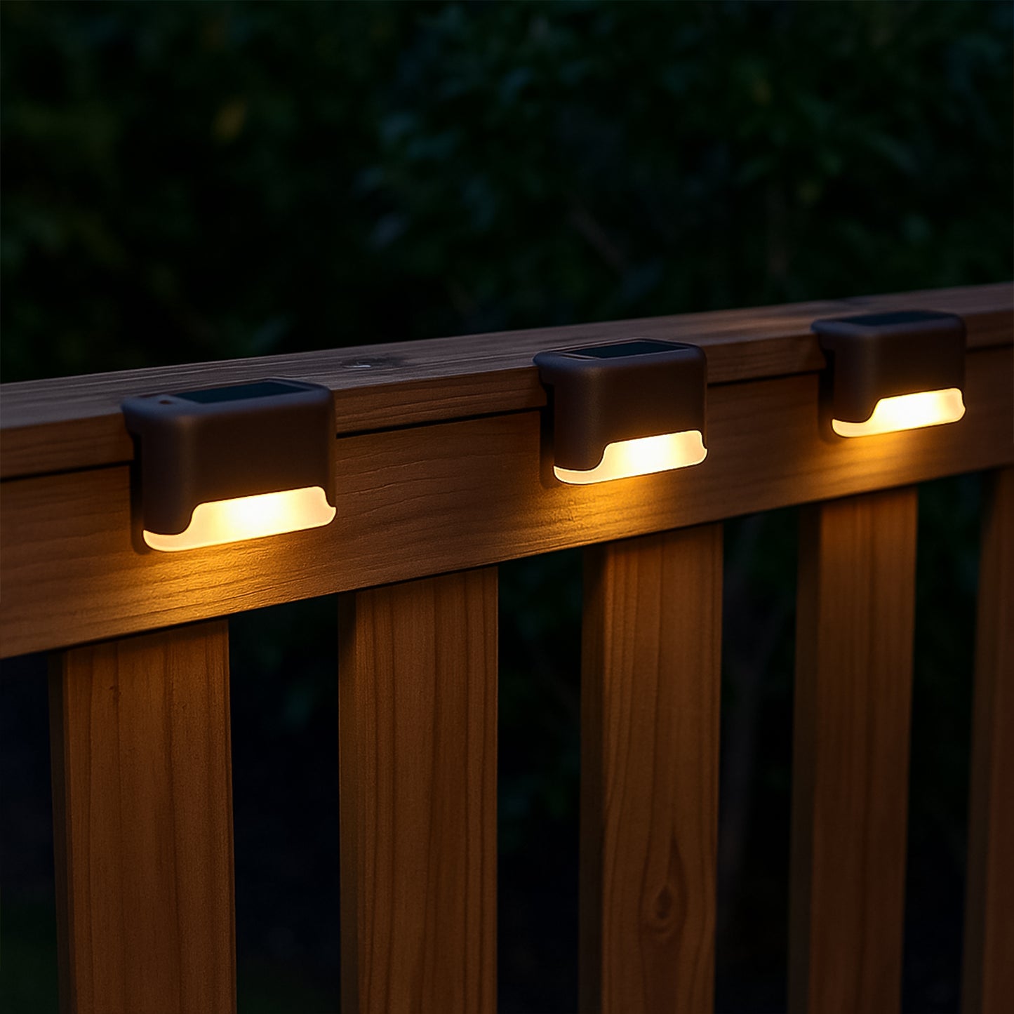 Solar Decorative Lights Waterproof Durable Garden Atmosphere Lights Stair Lights Railing Lights Step Steps Lights For Outdoor Patio Courtyard Stair Step Fence Patio Stairsyard Garden Pathway ( 4 Pc Set)