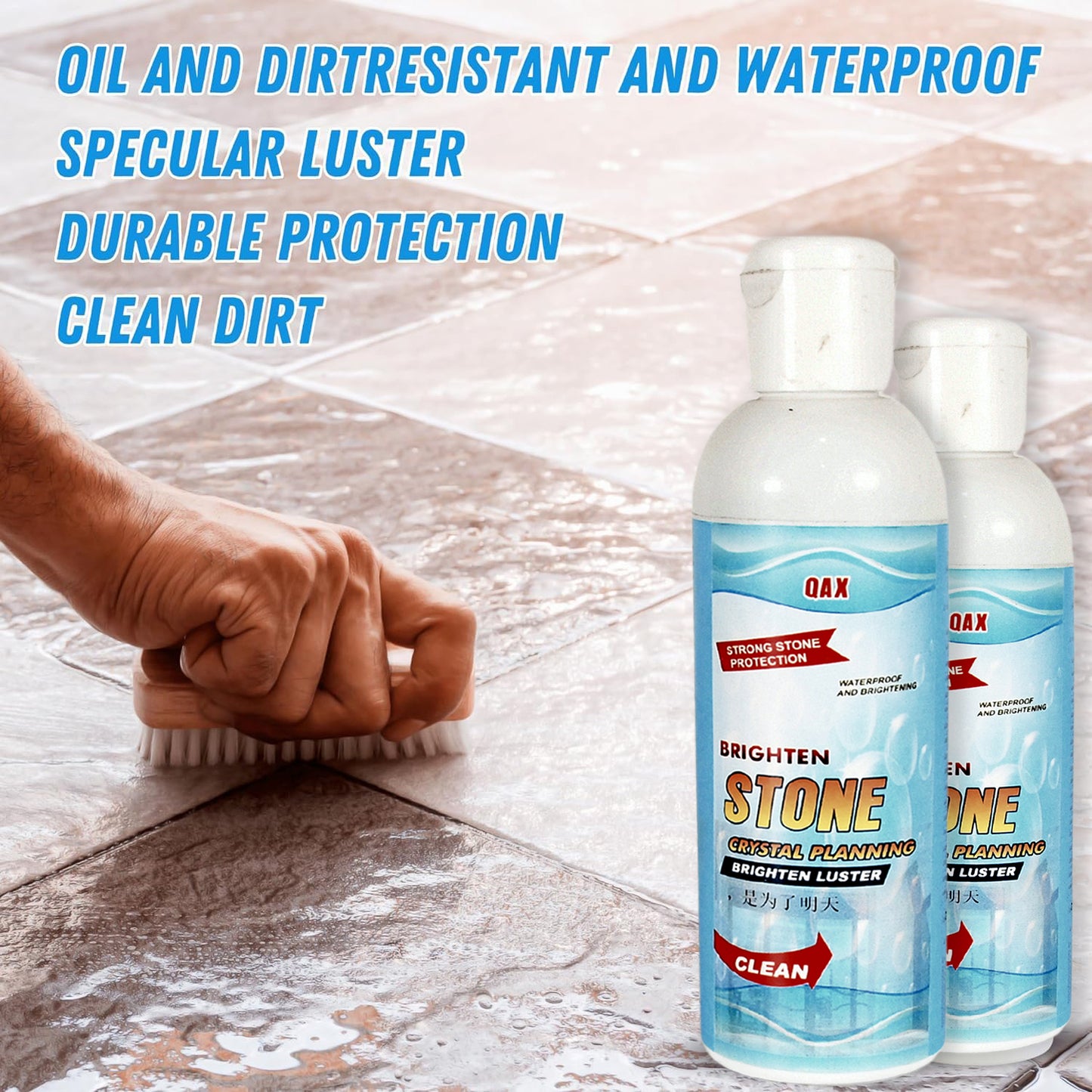 Stone Stain Remover Cleaner Stone Crystal Plating Agent Marble Stone Cleaner Polishes Crystal Plating For Kitchen Patio Backyard Marble Cleaner And Polish (75 Ml Approx 1 Pc)