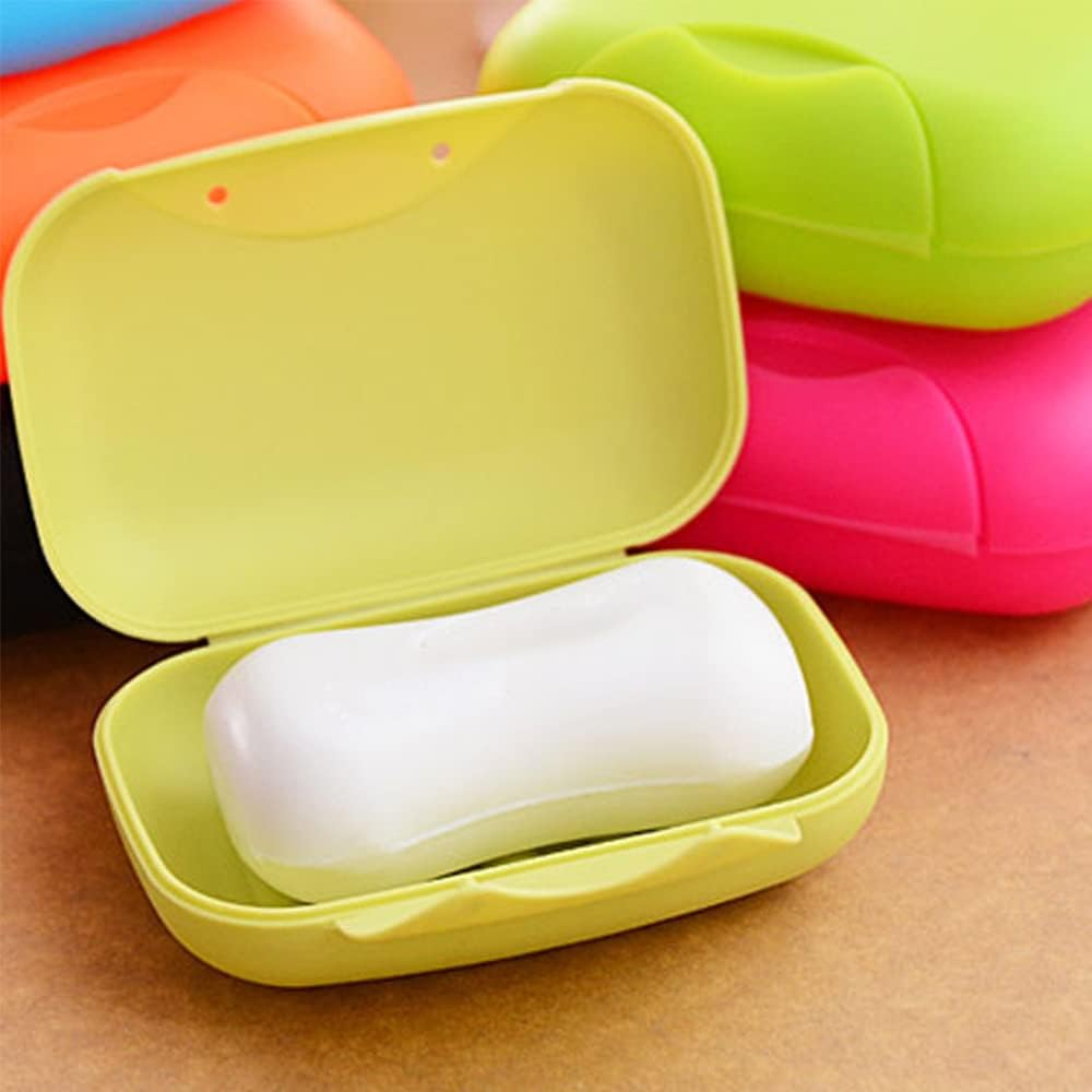 Travel Soap Case Box Plastic Soap Box With Cover Waterproof Leakproof Soap Dish For Bathroom Travel Use (1pc)