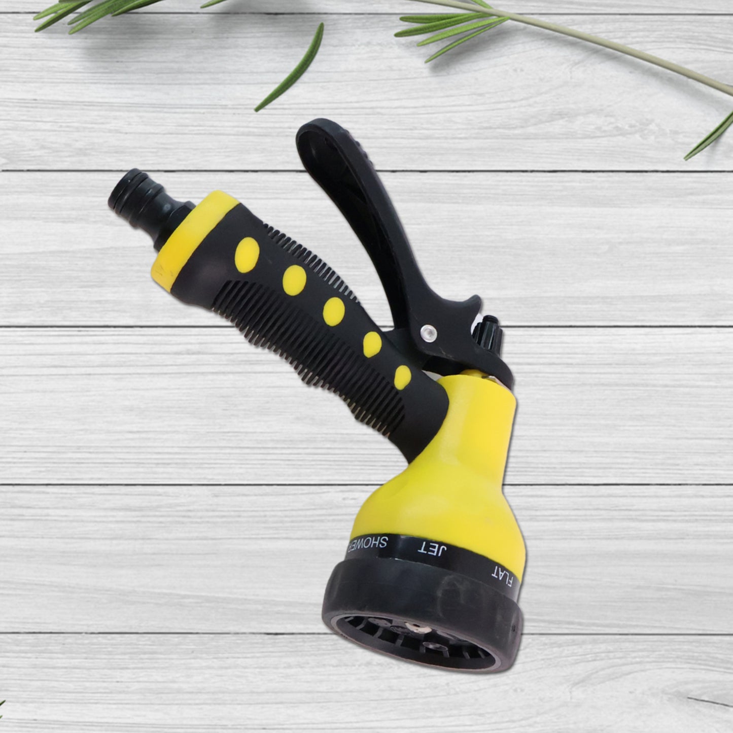 Adjustable 8 Pattern Water Spray Gun Trigger High Pressure For Vehicle Cleaning Garden Lawn Grass Rinse Flat Soak Washing For Car Bike Plants Pressure Washer Water Nozzle