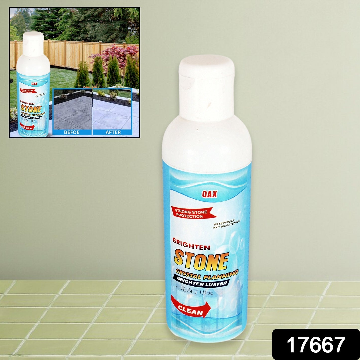 Stone Stain Remover Cleaner Stone Crystal Plating Agent Marble Stone Cleaner Polishes Crystal Plating For Kitchen Patio Backyard Marble Cleaner And Polish (75 Ml Approx 1 Pc)