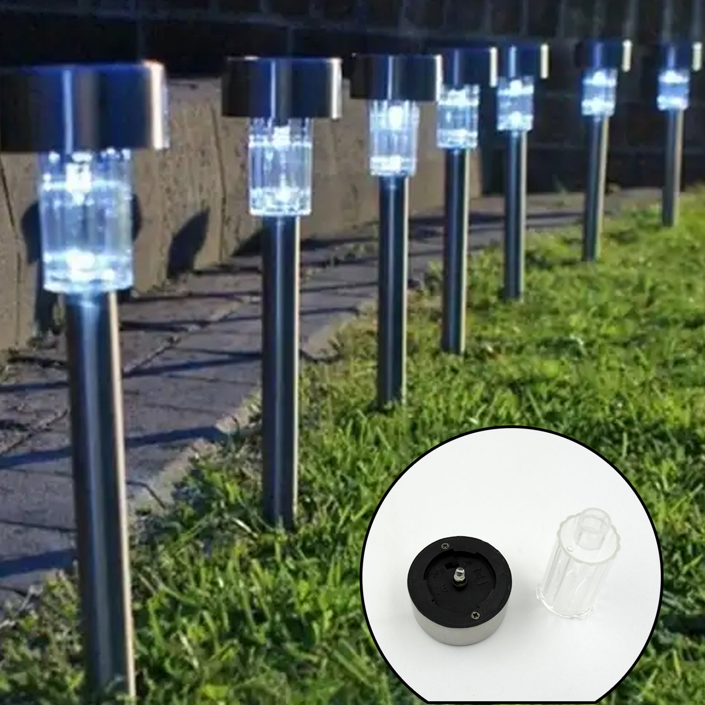 Solar Panel Led Spike Spot Light Landscape Garden Yard Path Lawn Outdors Solar Lamps Waterproof Outdoor Decorative Landscape Lights For Garden Patio Yard Walkway (2 Pc Set)