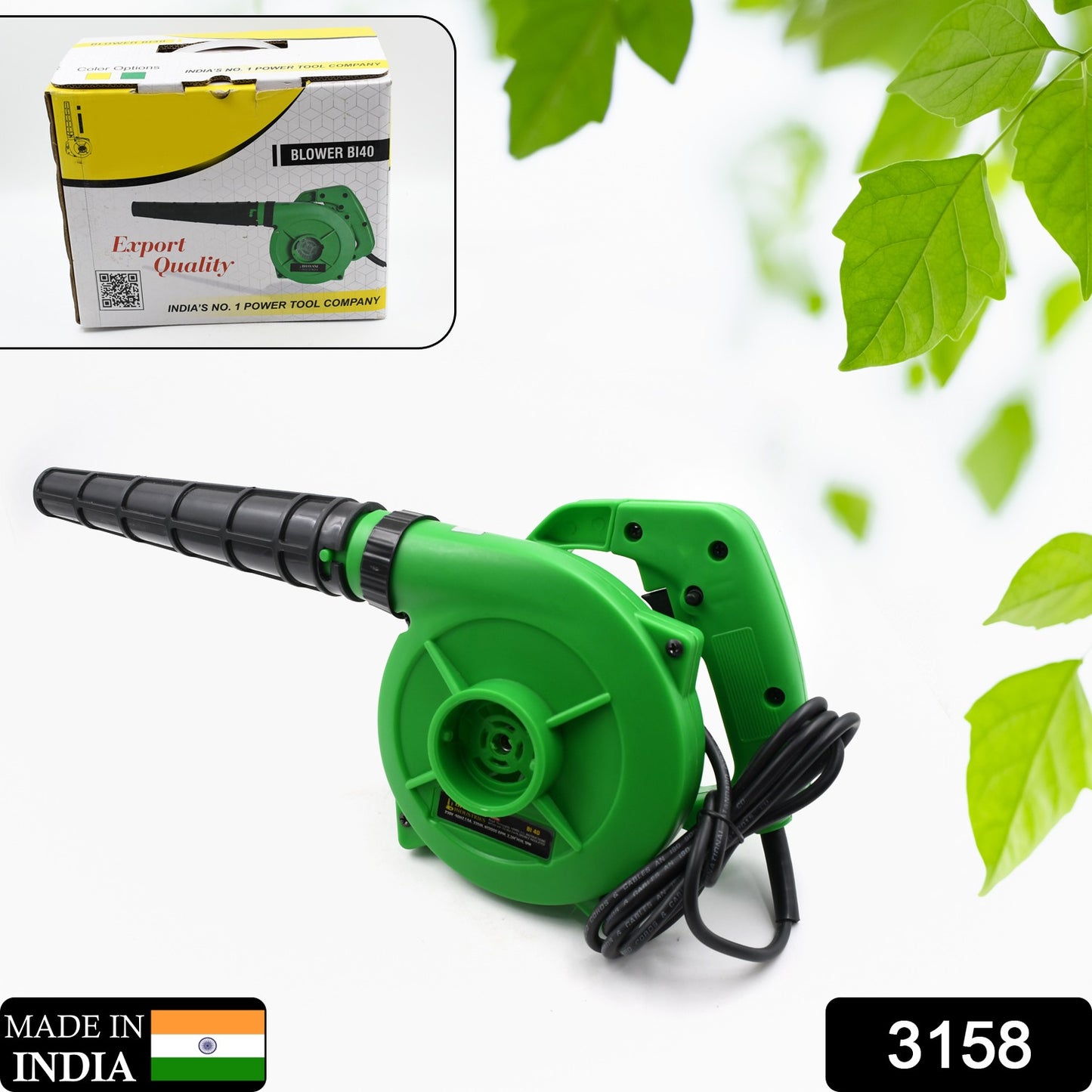 650v Blower Portable Rifel Range Heavy Duty Air Blower Electric Air Blower For Homeofficecarpccomputer Dustgaragepatiogarden Leaftrash Cleaning (350w 2.3 M3min 13000 Rpm Green)