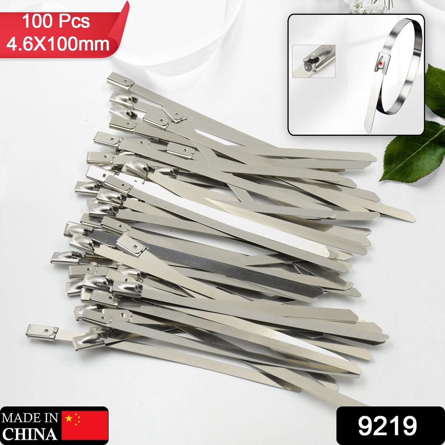 Stainless Steel Cable Tie Used For Solar Industrial And Home Improvement Multipurpose High Strength Self-locking Zip Ties Multi-purpose Tie Portable Rustproof 100pcs Wide Application Zip Tie Set For Building ( 4.6x200mm 4.6x100mm 100 Pcs Set)