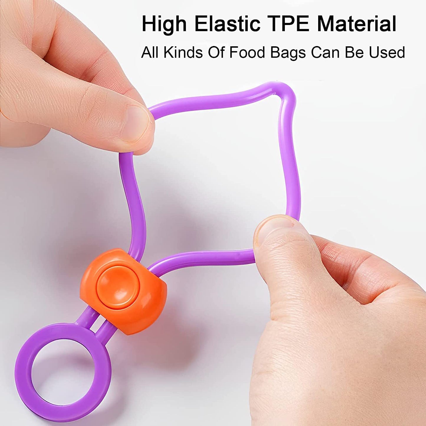 Bag Clips Food Clips Multi-purpose Sealer Reusable Cable Ties Cord Organizer Bag Clips Food Clips For Home Kitchen Office (1 Pc)