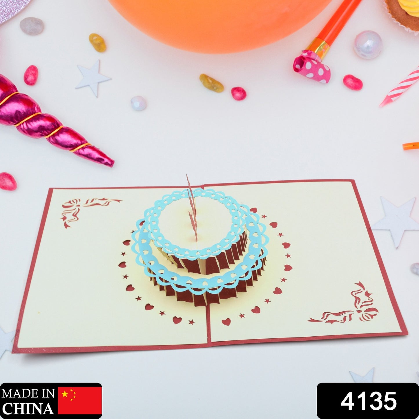 3d Paper Wish Card High Quality Paper Card All Design Card Good Wishing Card (All 3d Card Birthday Greeting Cards Wedding Day Gift Card Merry Christmas Card (1 Pc)
