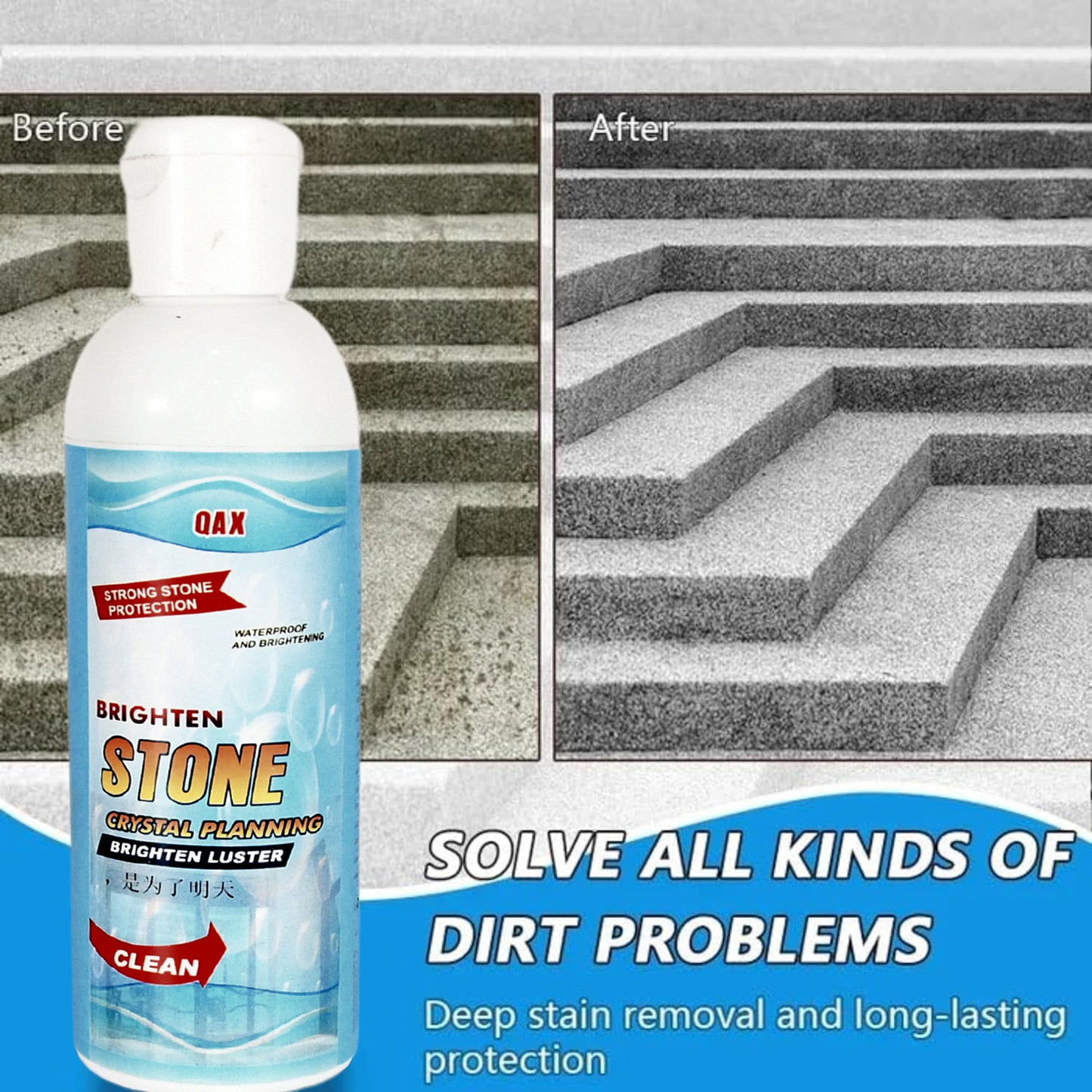 Stone Stain Remover Cleaner Stone Crystal Plating Agent Marble Stone Cleaner Polishes Crystal Plating For Kitchen Patio Backyard Marble Cleaner And Polish (75 Ml Approx 1 Pc)