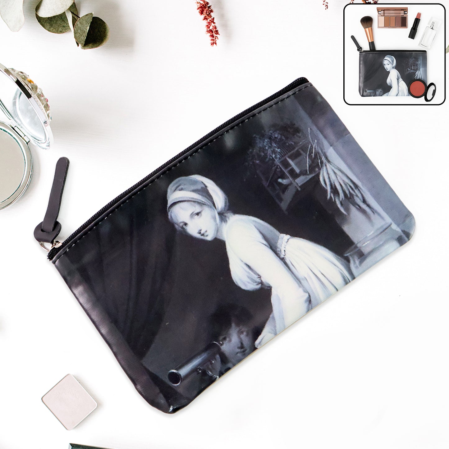 Stylish Multipurpose Makeup Stationery Bag (19x12cm 1pc)