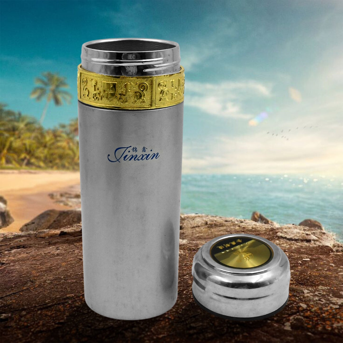 Stainless Steel Water Bottle Leak Proof Rust Proof Hot Cold Drinks Gym Sipper Bpa Free Food Grade Quality Steel Fridge Bottle For Office Gym School (350 Ml Approx)