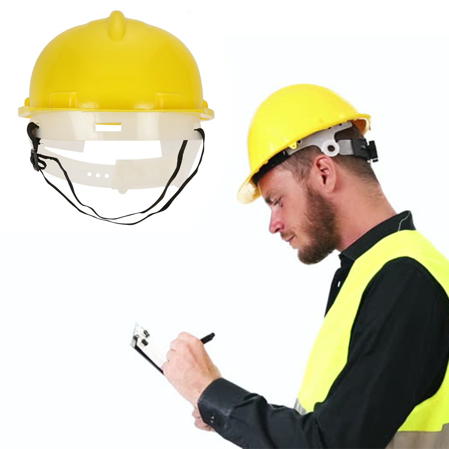 Yellow Plastic Hard Hat Construction Cap (1pc Only)
