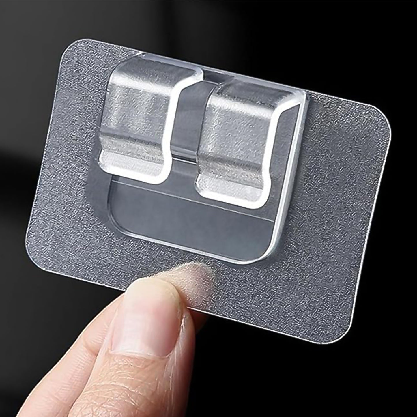 Transparent Self-adhesive Wall Wire Clip Hold (1 Pc)