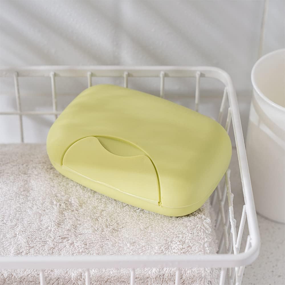 Travel Soap Case Box Plastic Soap Box With Cover Waterproof Leakproof Soap Dish For Bathroom Travel Use (1pc)