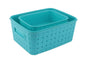 Smart Baskets For Storage(Set Of 3) Sky Blue