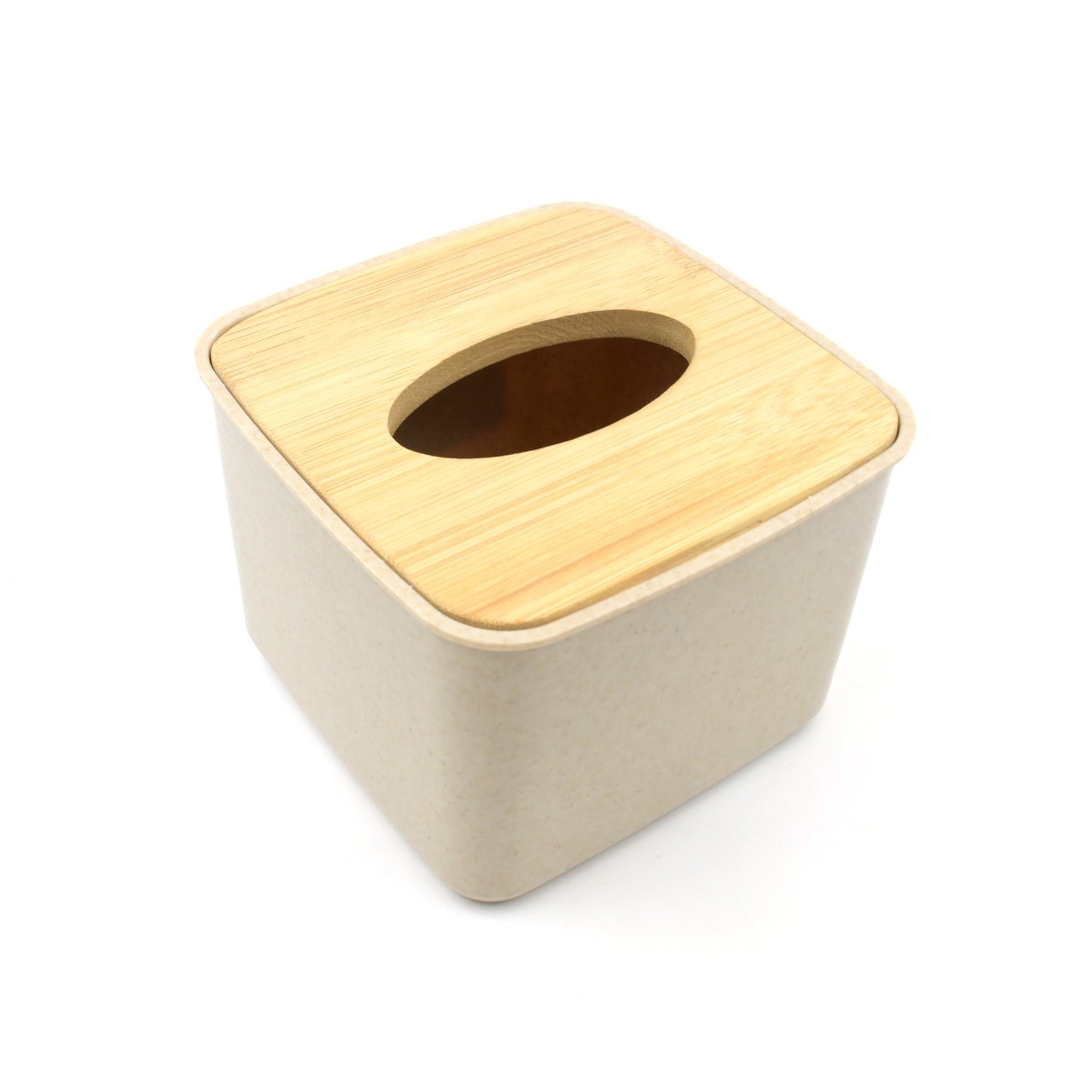 Tissue Box Desktop Stand Bamboo Tissue Cover Box Rectangular Paper Towel Holder Removable Tissue Dispenser For Bathroom Vanity Countertop Bedroom Car Holder Paper Towels Dispenser (1 Pc )