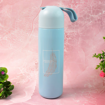Stainless Steel Water Bottle With Handle Easy To Carry Fridge Water Bottle Leak Proof Rust Proof Hot  Cold Drinks Gym Sipper Bpa Free Food Grade Quality Steel Fridge Bottle For Officegymschool (Approx 500 Ml)
