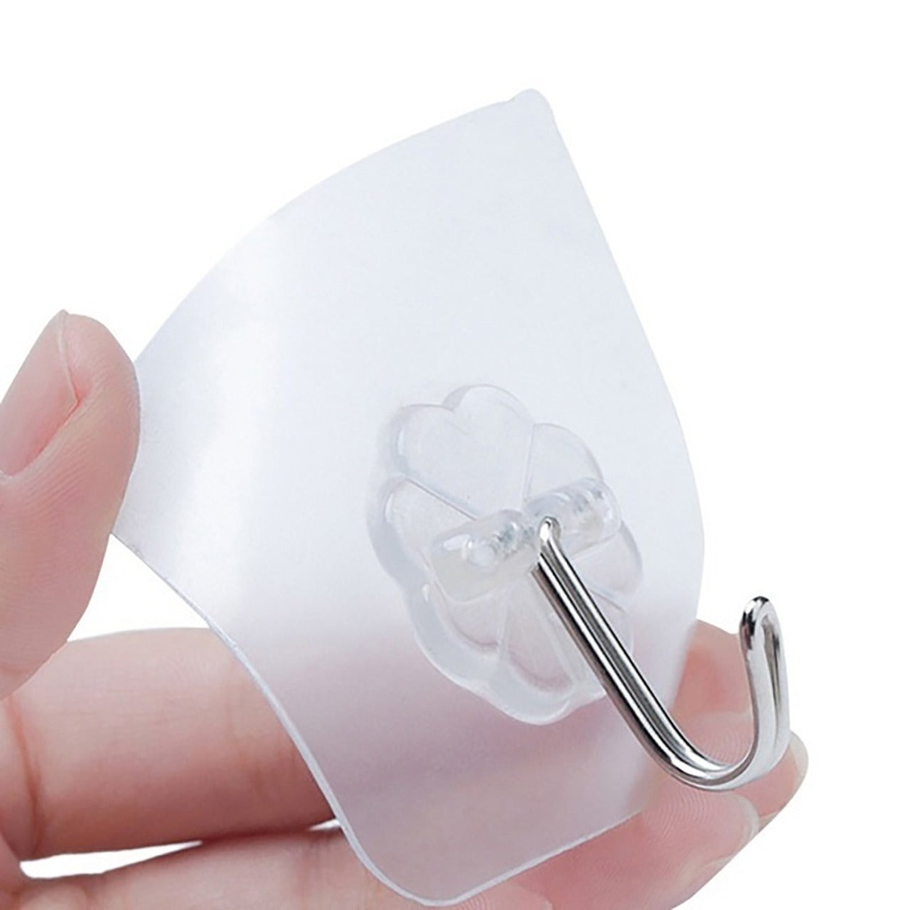 100pc Multipurpose Strong Small Stainless Steel Adhesive Wall Hooks