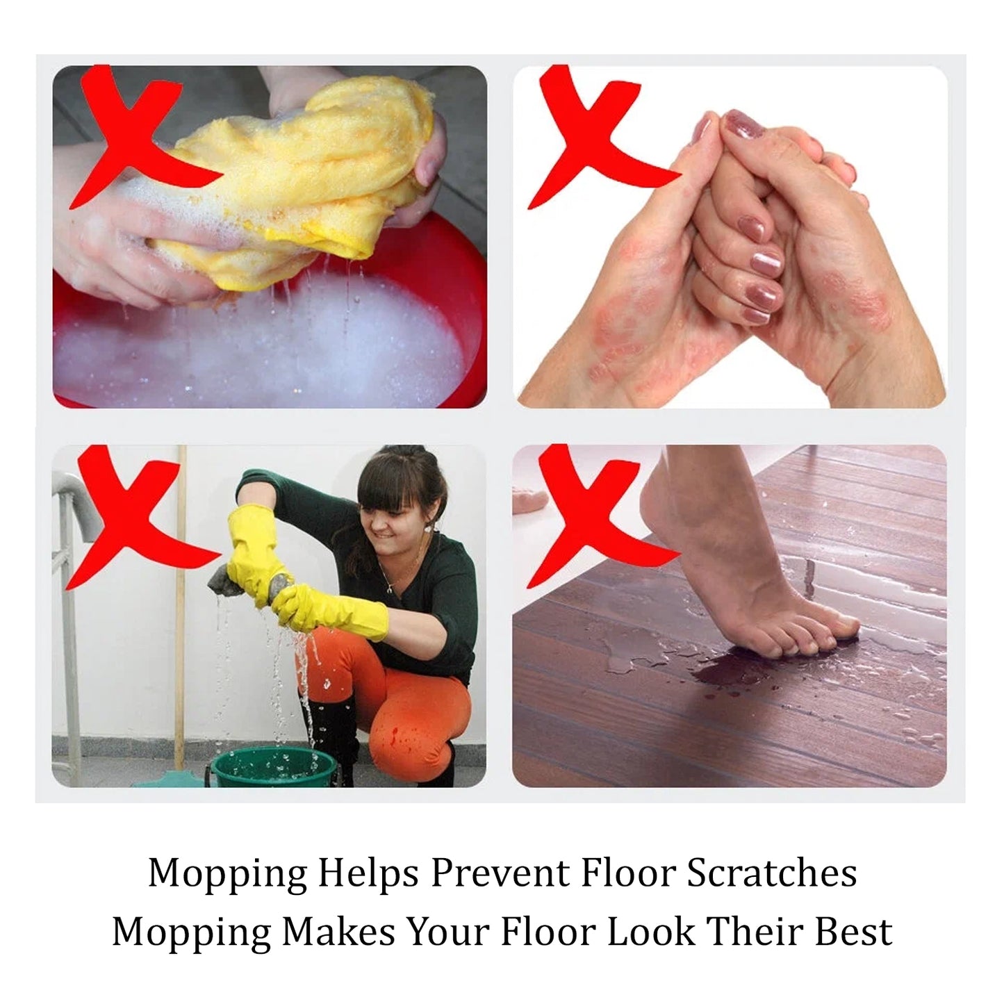 Quick Spin Mop – Plastic Floor Cleaner with Big Bucket & Easy Wheels