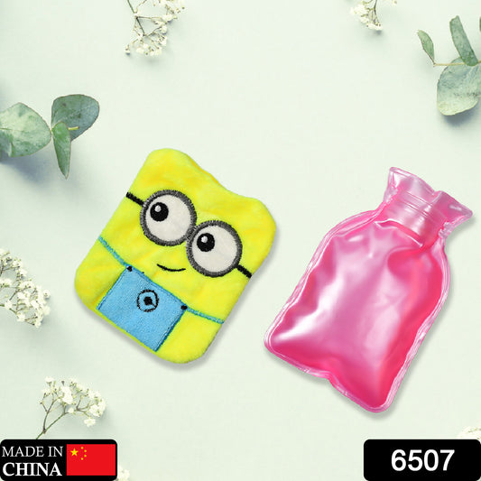 2eye Minions Small Hot Water Bag With Cover For Pain Relief Neck Shoulder Pain And Hand Feet Warmer Menstrual Cramps.