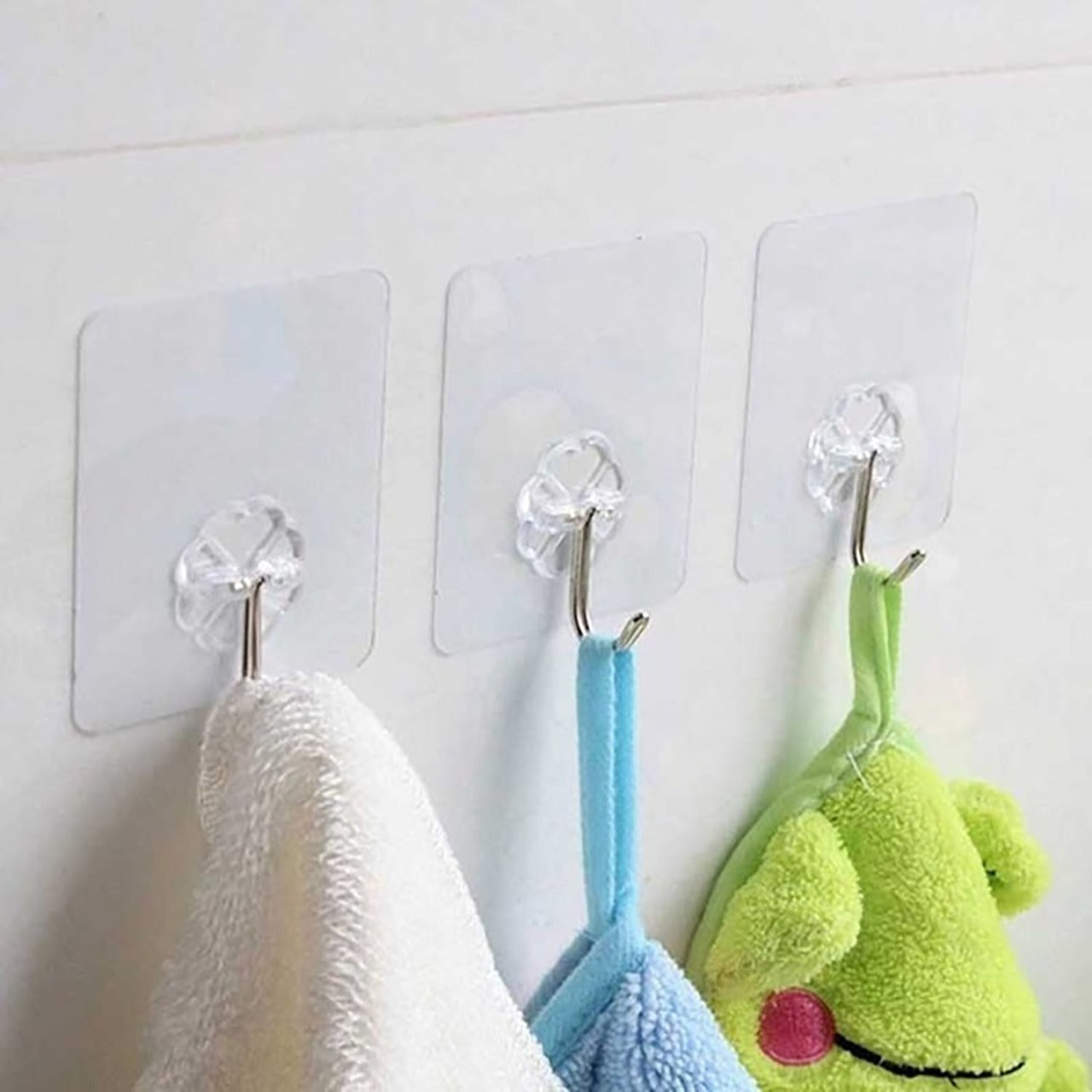 100pc Multipurpose Strong Small Stainless Steel Adhesive Wall Hooks