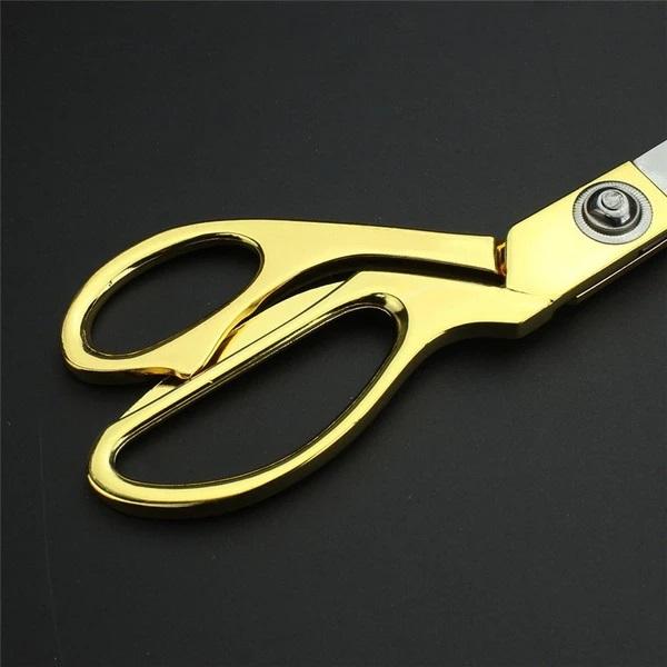 Stainless Steel Tailoring Scissor Sharp Cloth Cutting For Professionals (9.5inch) (Golden)