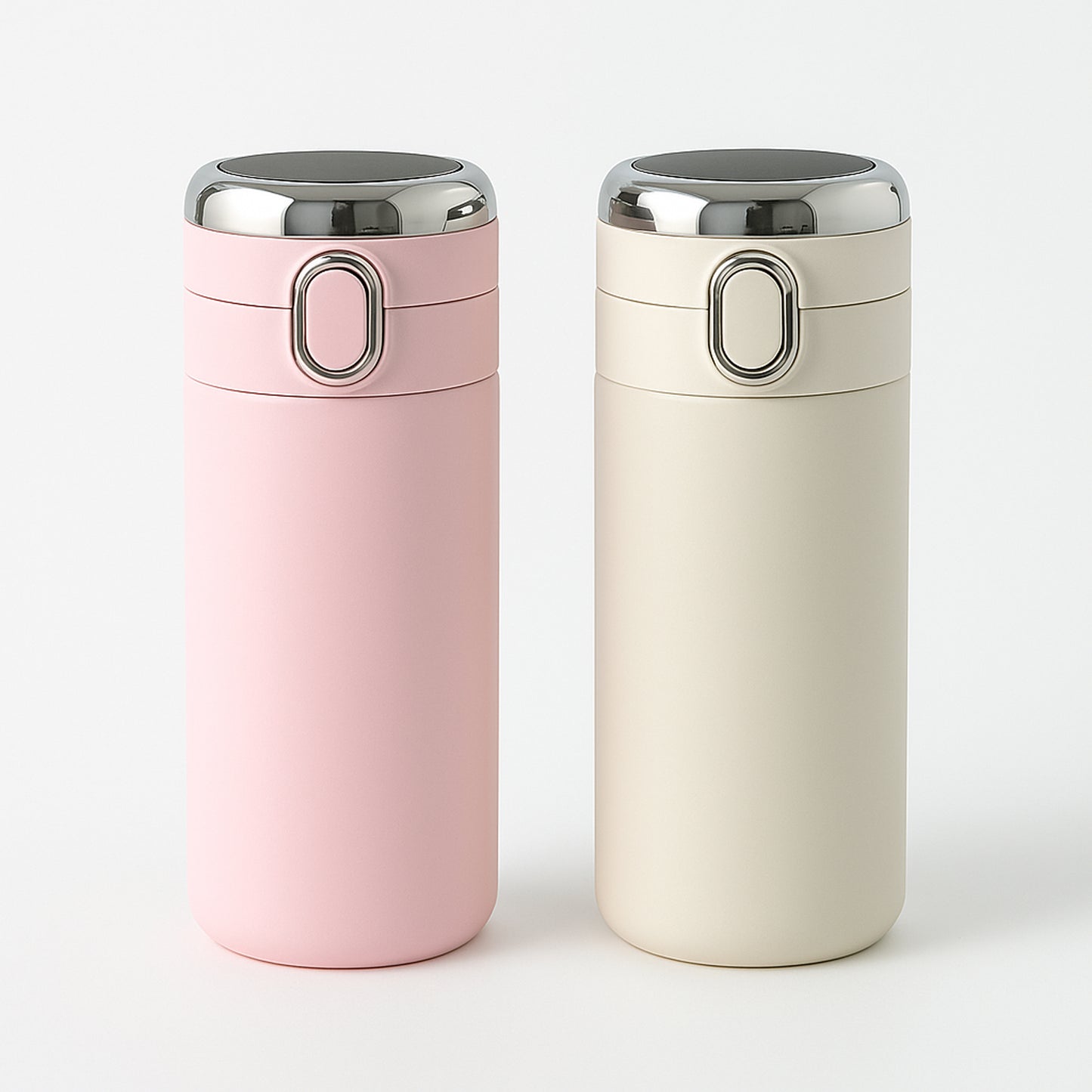 Smart Vacuum Insulated Water Bottle with LED Temperature Display, Cold & Hot | Leak Proof | Office Bottle | Gym | Home | Kitchen | Hiking | Trekking | Travel Bottle  (Mix Color & Design / 420 ML)