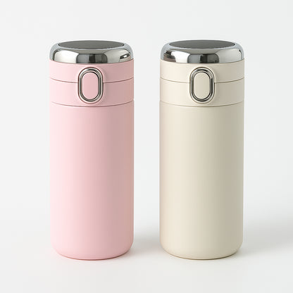 Smart Vacuum Insulated Water Bottle with LED Temperature Display, Cold & Hot | Leak Proof | Office Bottle | Gym | Home | Kitchen | Hiking | Trekking | Travel Bottle  (Mix Color & Design / 420 ML)
