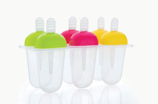 6 Pcs Multicolor Polypropylene Ice Mold Kulfi Makerstickcreamcandy Color Assorted