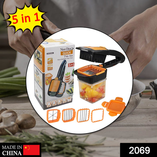 5 In 1 Nicer Dicer Used For Cutting And Shredding Of Various Types Of Food Stuff In All Kitchen Purposes.