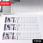 Aluminium Kitchen Wall Sheet Aluminium Without Adhesive (3 Pc  50x90 Cm)