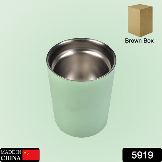 Vacuum Glass 304 Stainless Steel Home Office Lidless Anti-scald Water Cup Drink Mug