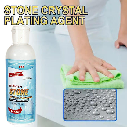 Stone Stain Remover Cleaner Stone Crystal Plating Agent Marble Stone Cleaner Polishes Crystal Plating For Kitchen Patio Backyard Marble Cleaner And Polish (75 Ml Approx  1 Pc)