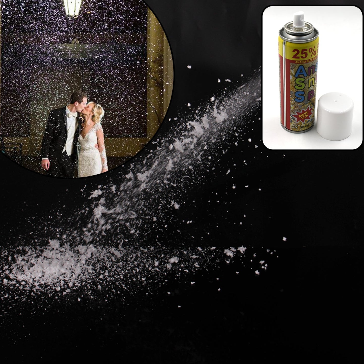 Party Snow Spray Used In All Kinds Of Party And Official Places For Having Fun With Friends And Others.