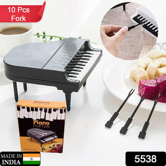 10pcslot Creative Piano Fruit Forks Set Food Sticks For Dessert Fruit Snack Picking Kitchen Dining Tools (10 Pc Set)