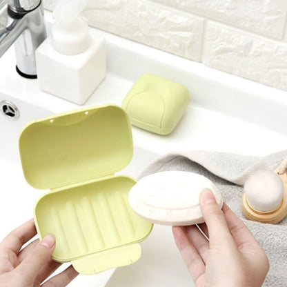 Travel Soap Case Box Plastic Soap Box With Cover Waterproof Leakproof Soap Dish For Bathroom  Travel Use (1pc)