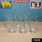 Apex Vista Unbreakable Pitcher Glass Set  350 Ml (Approx)  6-piece