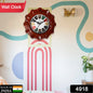 Wooden Look Designer Wall Clock Plastic Decorative Latest Wall Clock Battery Operated Round Easy To Read For Roomhomekitchenbedroomofficeschool