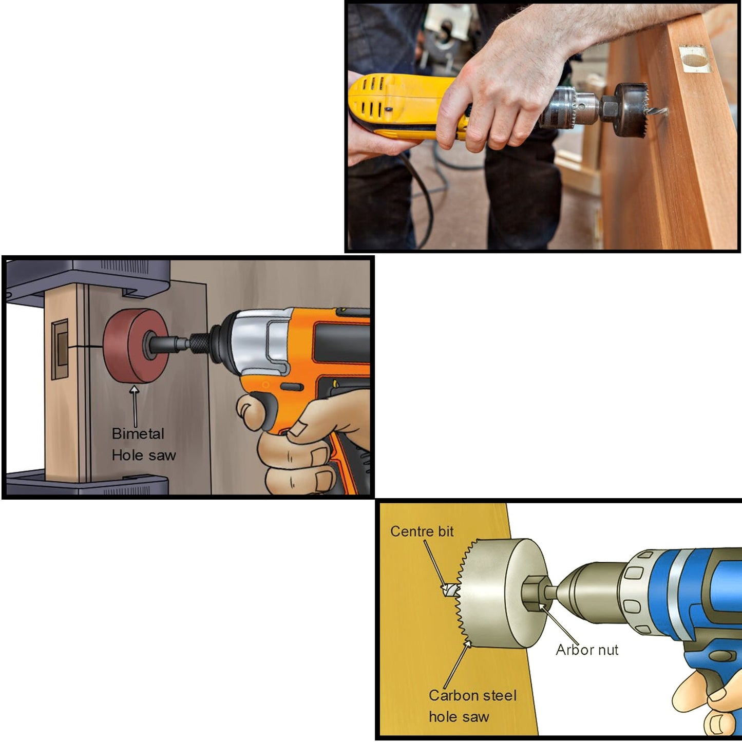 12 Pcs 19-64mm Hole Saw Kit