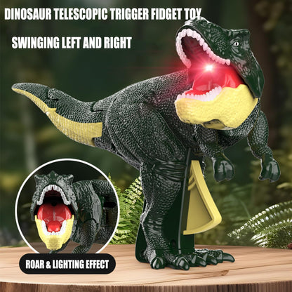 Dinosaur Roaring Toys Trigger Dinosaurs Toys With Dinosaur Sound Lighting Model Vibrating Headmoving (3 + Years  1 Pc)